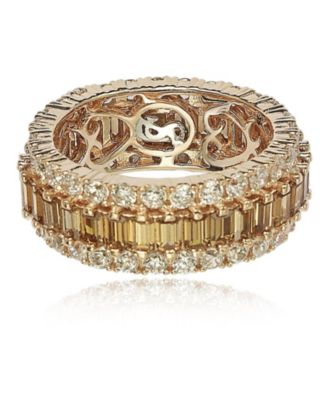 Cubic Zirconia Eternity Band Sterling Silver