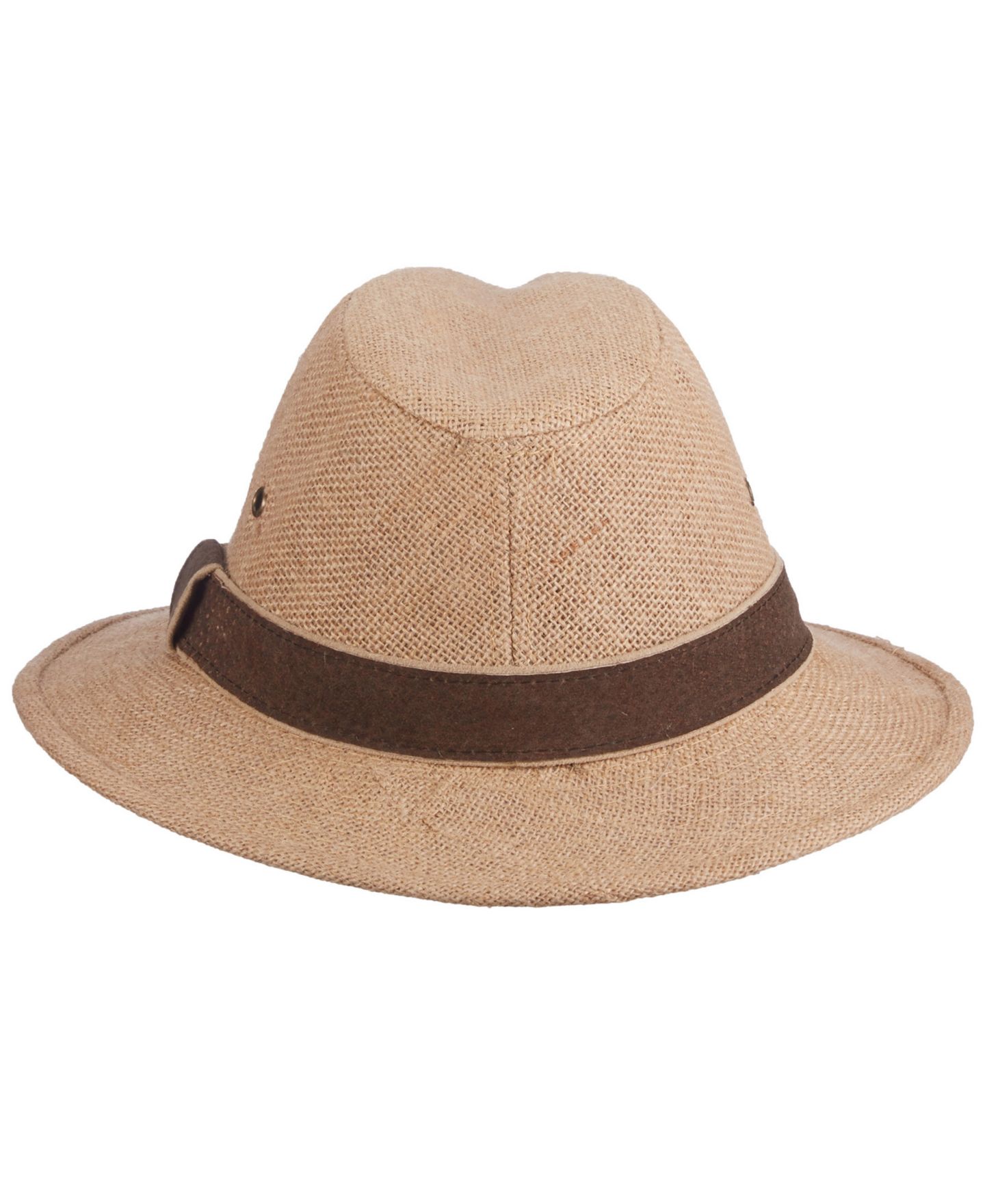 Мужской головной убор Dorfman Pacific Hemp Safari Trim Hat, цвет: Коричневый — фото 3