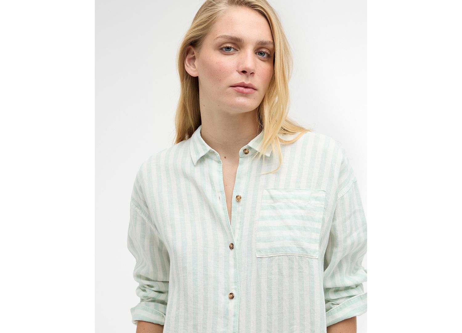 Women's Annie Striped Drop Shoulder Shirt