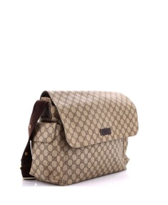 Diaper Bag GG Coated Canvas