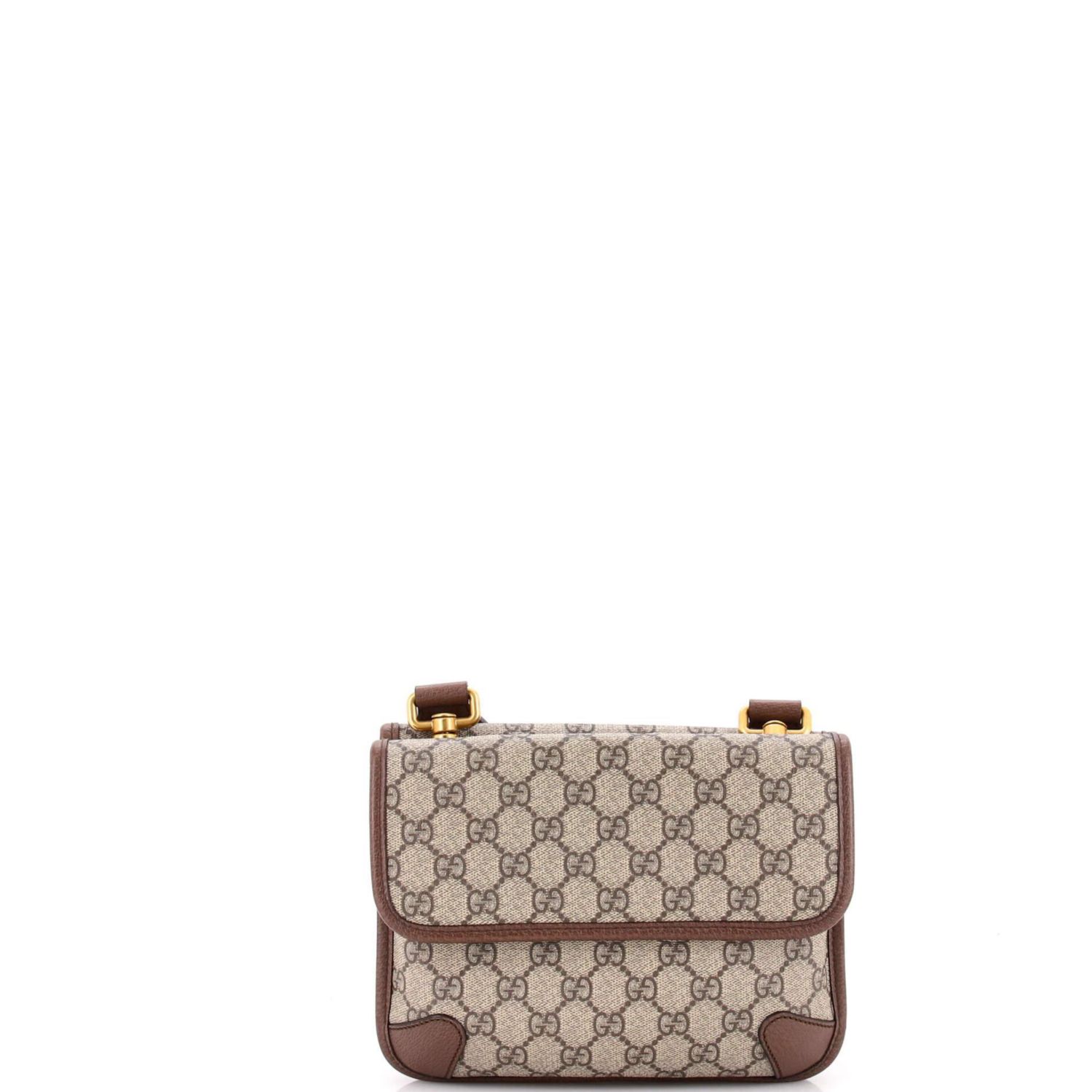 Small Neo Vintage Flap Messenger GG Coated Canvas