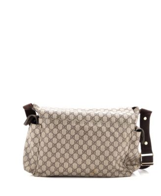 Diaper Bag GG Coated Canvas