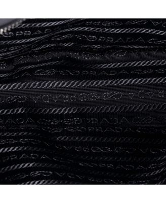 Medium Double Buckle Flap Messenger Bag Re-Nylon with Saffiano