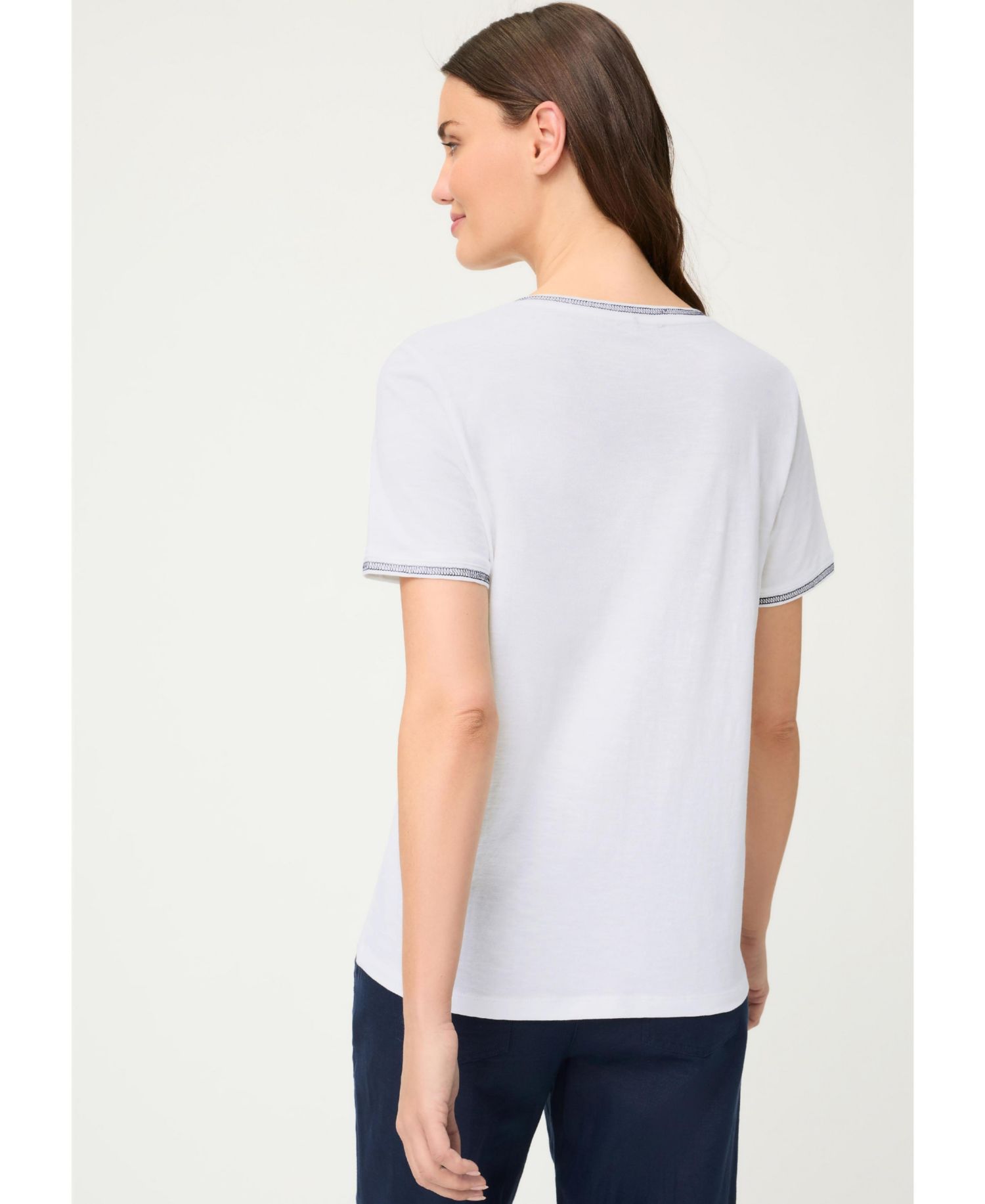 Women's Embroidered Trim T-Shirt