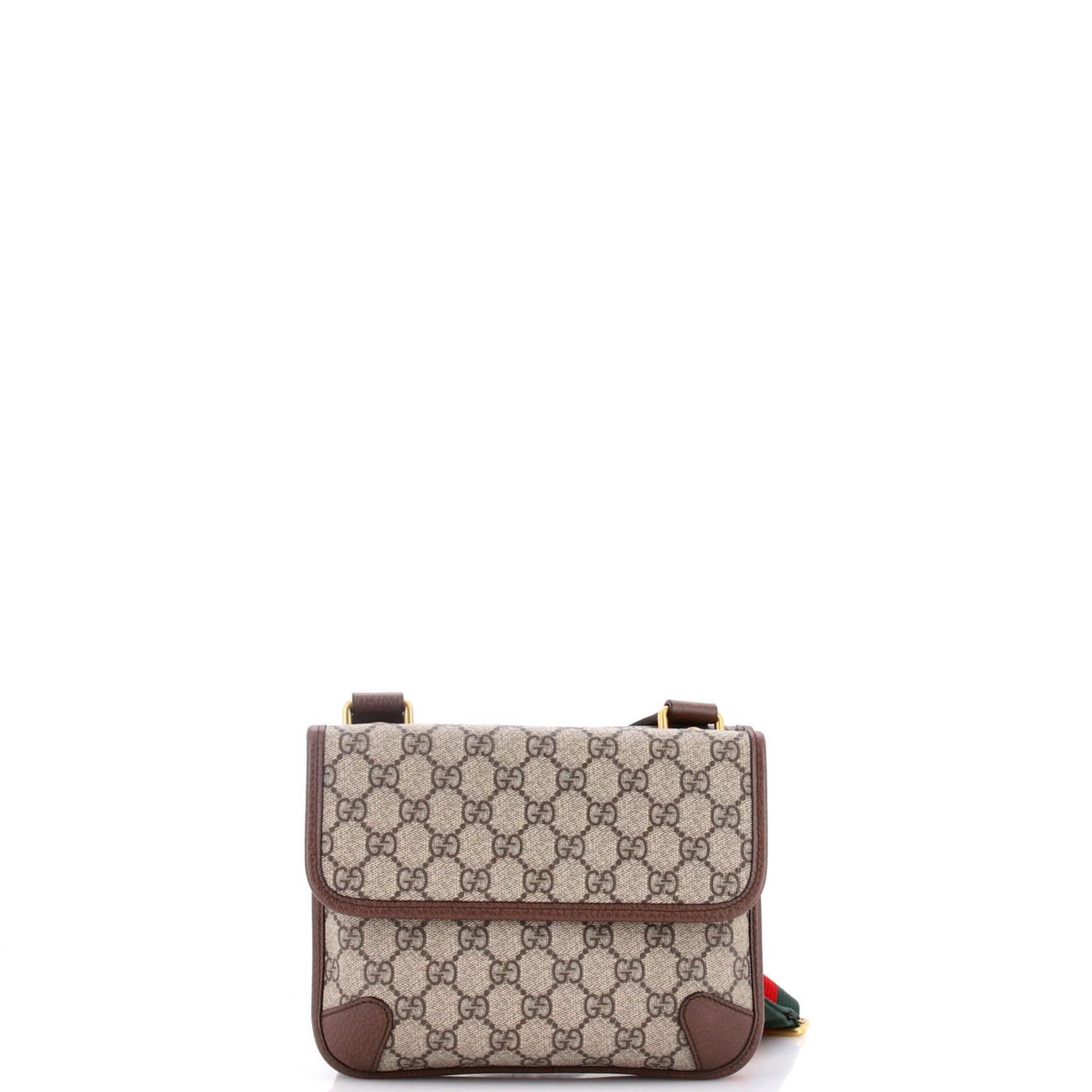 Small Neo Vintage Flap Messenger GG Coated Canvas