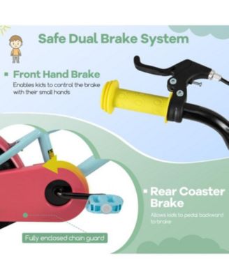 Kids Bike with Adjustable Handlebar and Saddle-14 inches