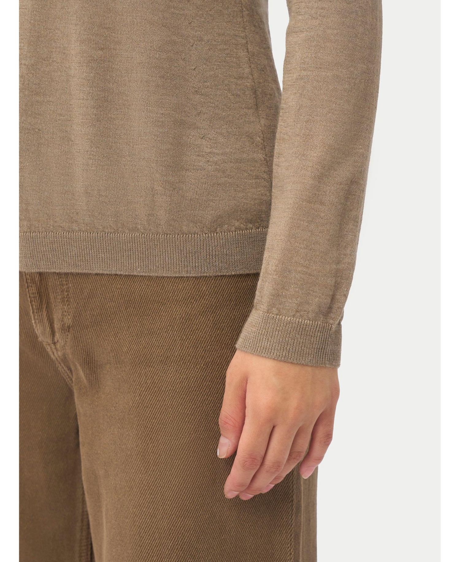Women's Essential Cashmere-Silk T-Neck Sweater
