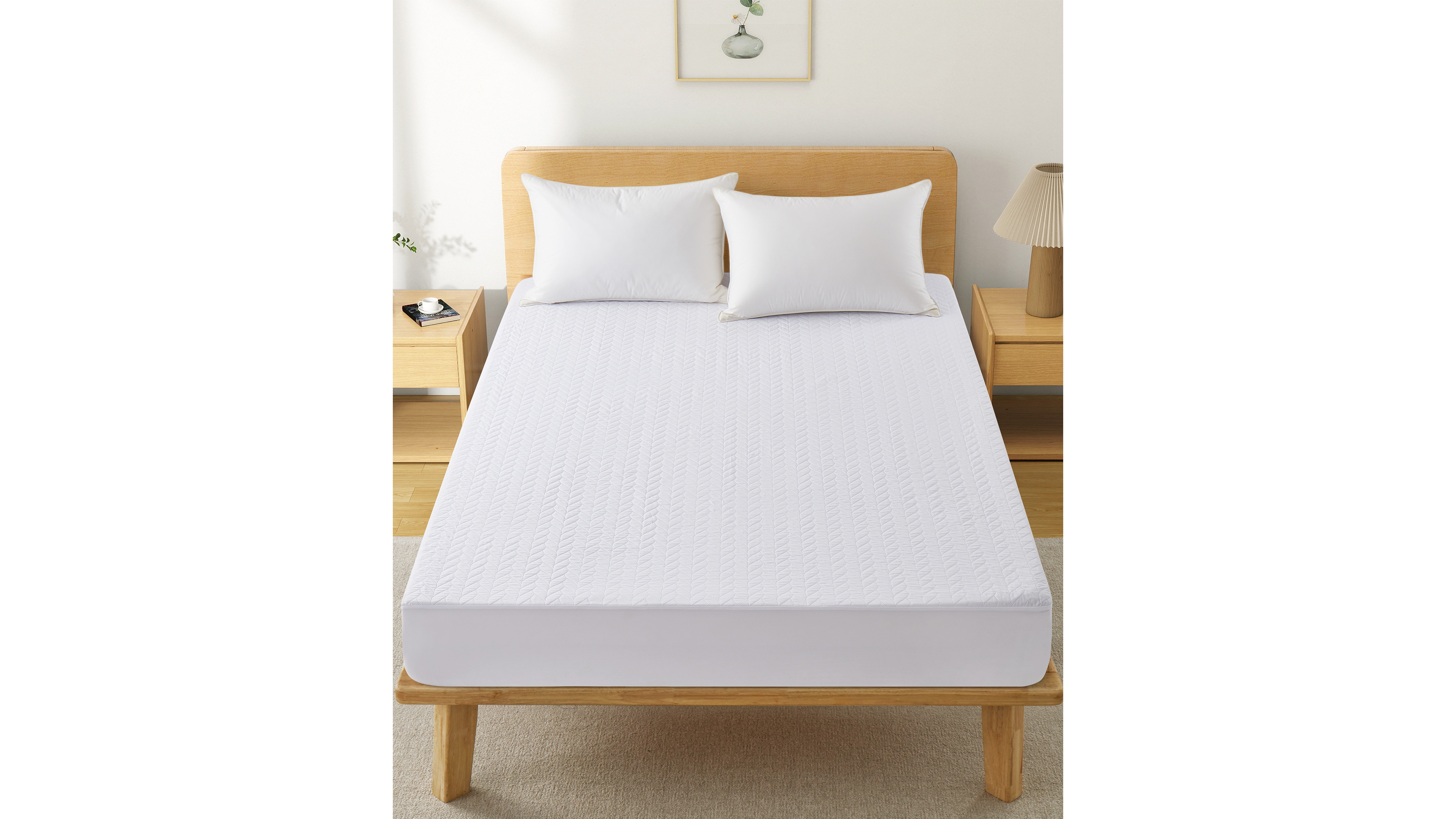 Unikome Waterproof Quilted Mattress Protector Deep Pocket, Queen