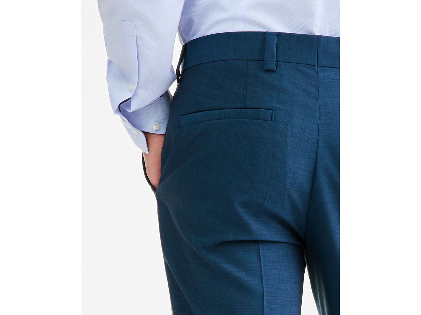 Мужские брюки Hugo Boss Modern-Fit Suit, цвет: Бирюзовый — фото 6