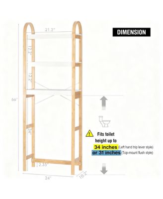 Over The Toilet Storage Shelf 3-Tier Bathroom Organizer