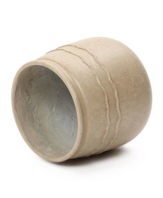 14" Dia Rustic Brown Large Plant Pot with Drainage, Farmhouse Round Flower Pot Planter for Indoor and Outdoor Plants