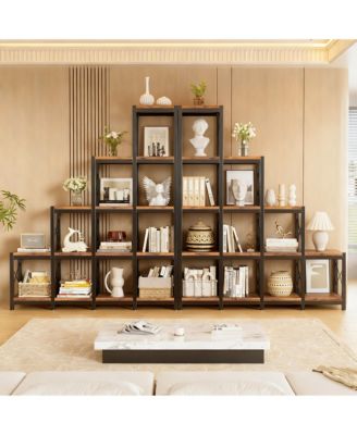 Shelves Ladder Corner Industrial Vintage Book Storage Display Shelf Organizer