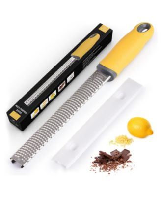 Stainless Steel Zester Grater with Handle for Cheese & Vegetables