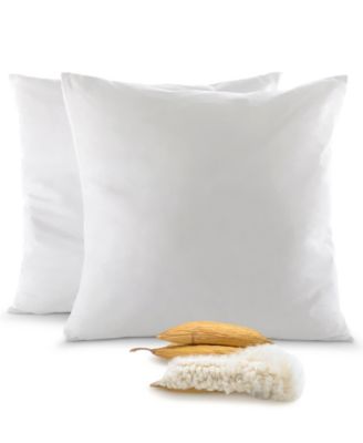 Natural Kapok 2-Pack Pillow Inserts, 28" x 28"