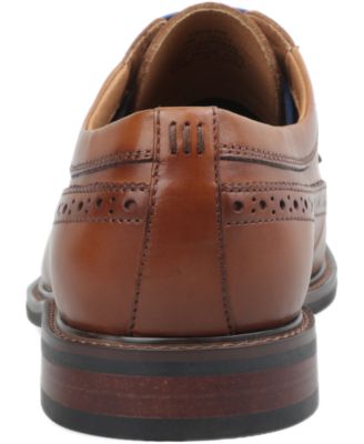 Men's Asherr Long Wing Brogue Leather Dress Shoes