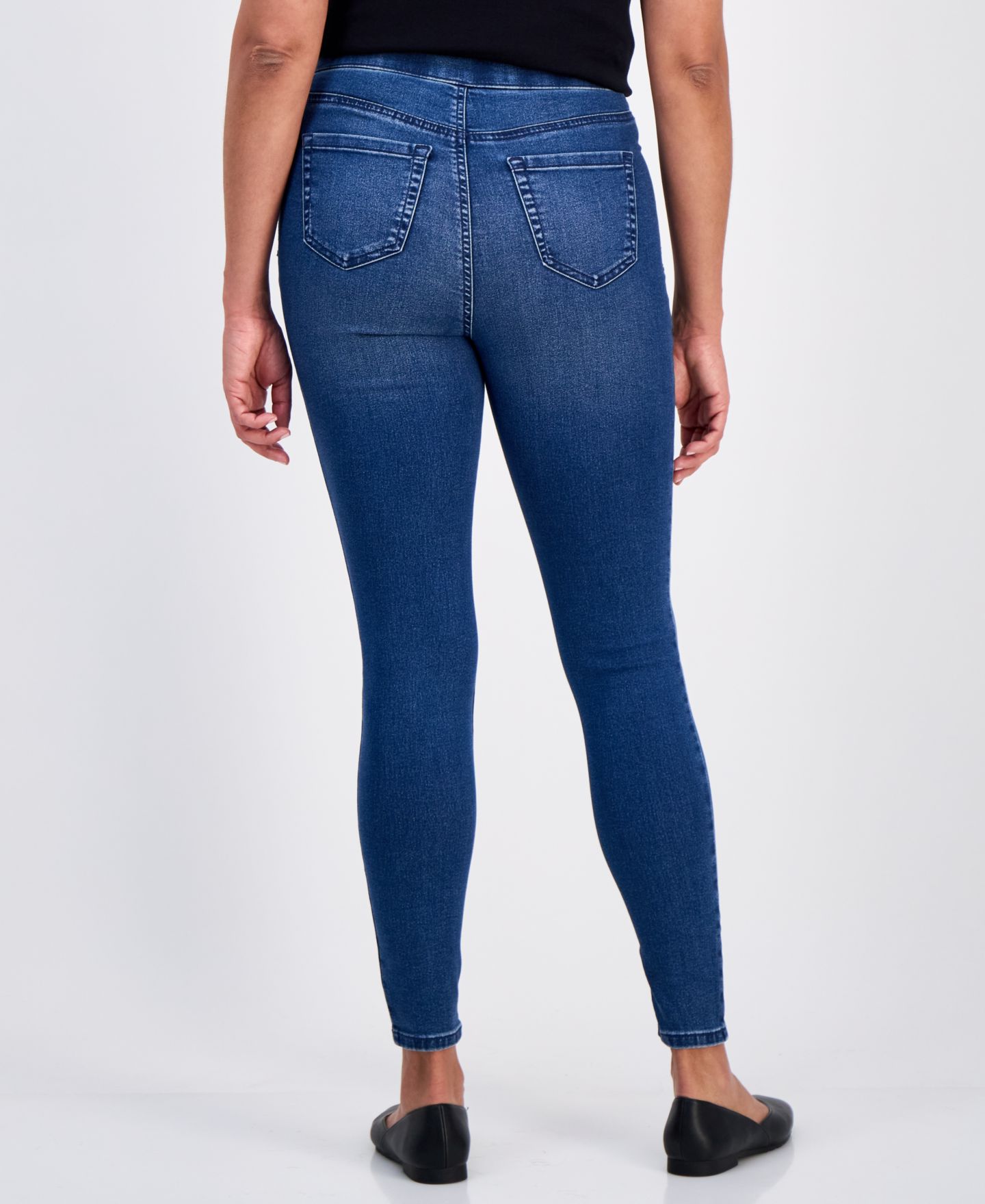 Женские джинсы Style & Co Mid-Rise Pull-On Jeggings, цвет: Ashby — фото 4