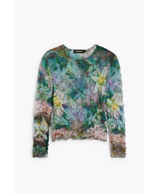 Women's Blouse with Floral Texture