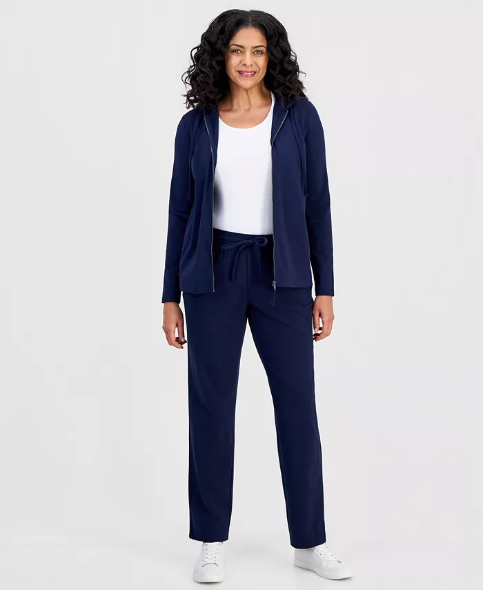 Women's Mid Rise Drawstring-Waist Sweatpants