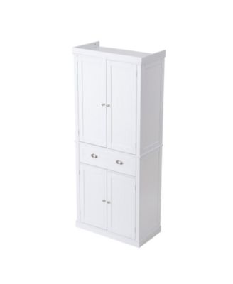 72 in Tall Freestanding Kitchen Pantry Storage Cabinet with Adjustable Shelves