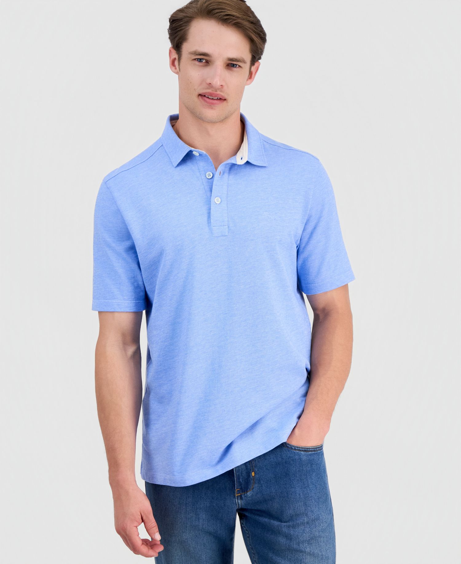 Men's Anchored Short Sleeve Polo Shirt