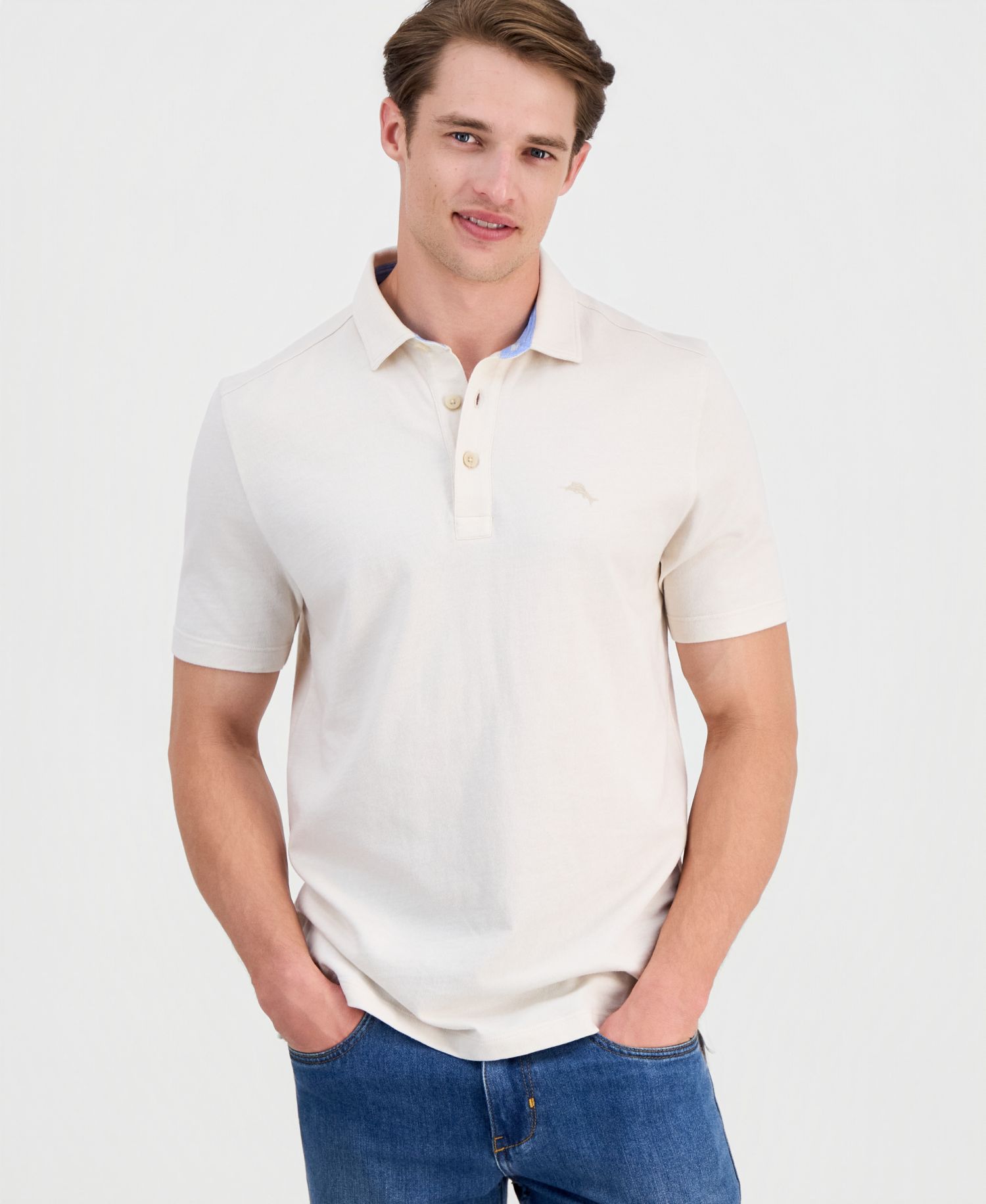 Men's Anchored Short Sleeve Polo Shirt