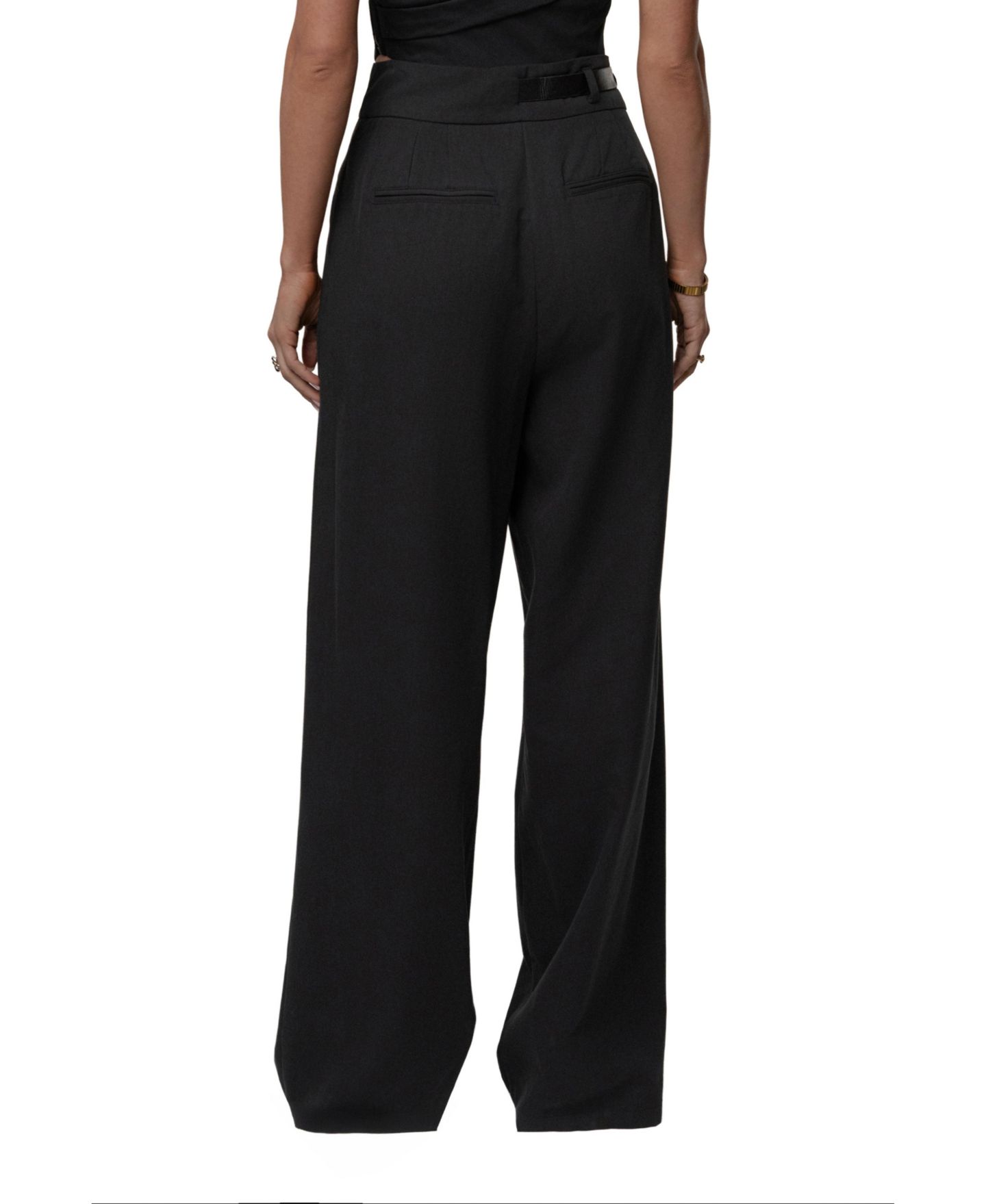 Женские брюки JLUXLABEL Everywhere Belted Trousers, цвет: Чёрный — фото 10