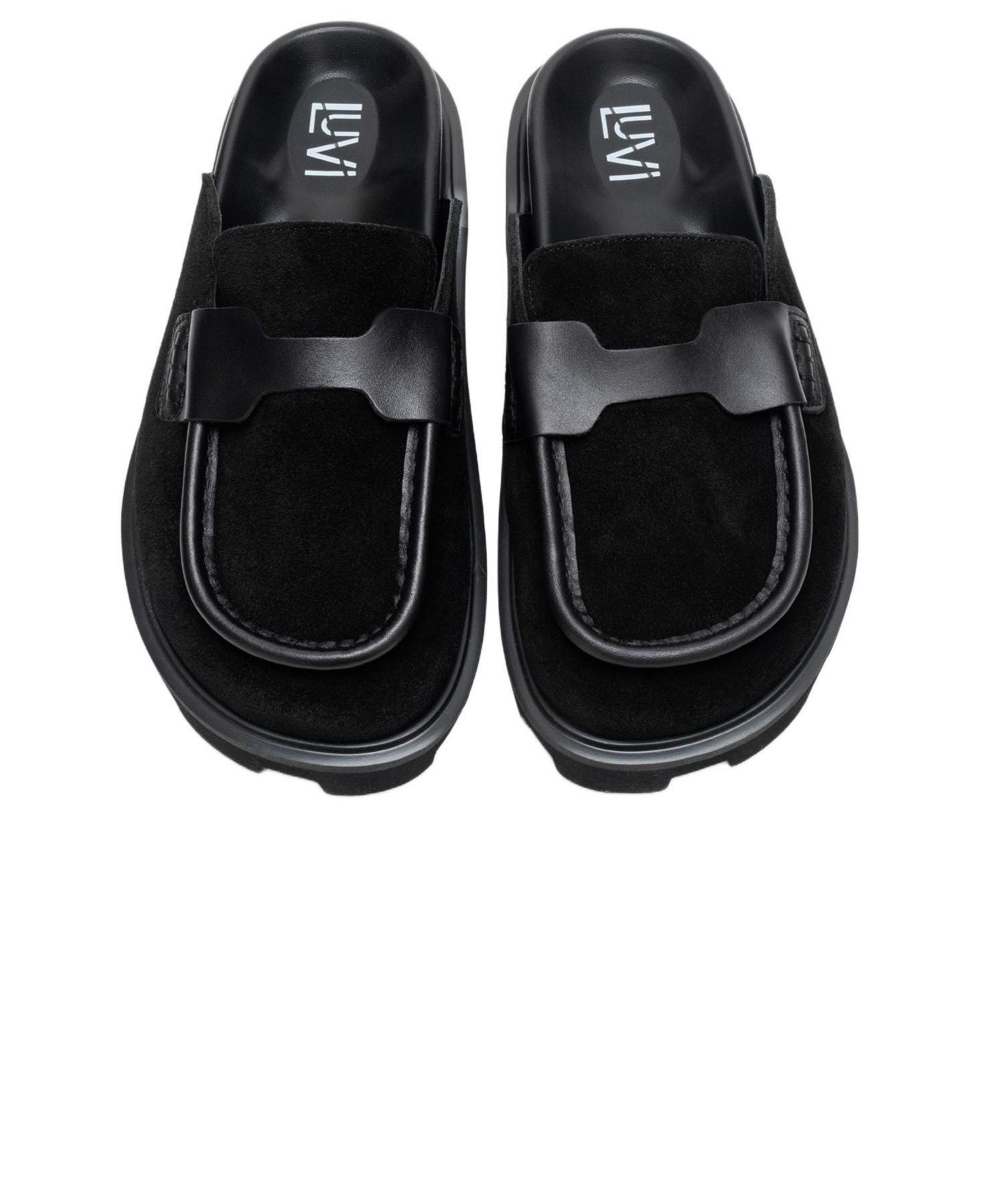 Женские тапочки Forever & Always Shoes Vela Leather Slipper, цвет: Чёрный замшевый — фото 4