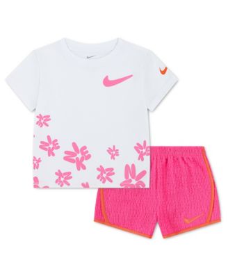 Girls' 4-6X Bold Play Short-Sleeve T-Shirt and Shorts, 2-Piece Set
