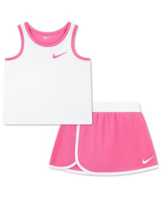 Girls' Toddler 2T-4T Dri-FIT Color-Blocked Tank Top and Scooter Skort, 2-Piece Set