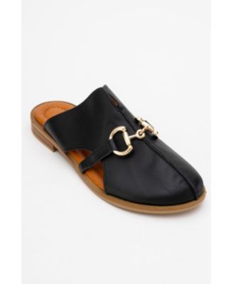 Forever and Always Shoes Women's Favor Leather Clogs