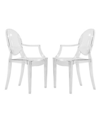Carroll Modern Acrylic Dining Side Chair, Set of 2