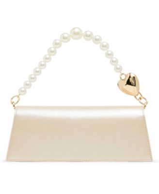 Cultivated Pearl Strap Small Shoulder Handbag