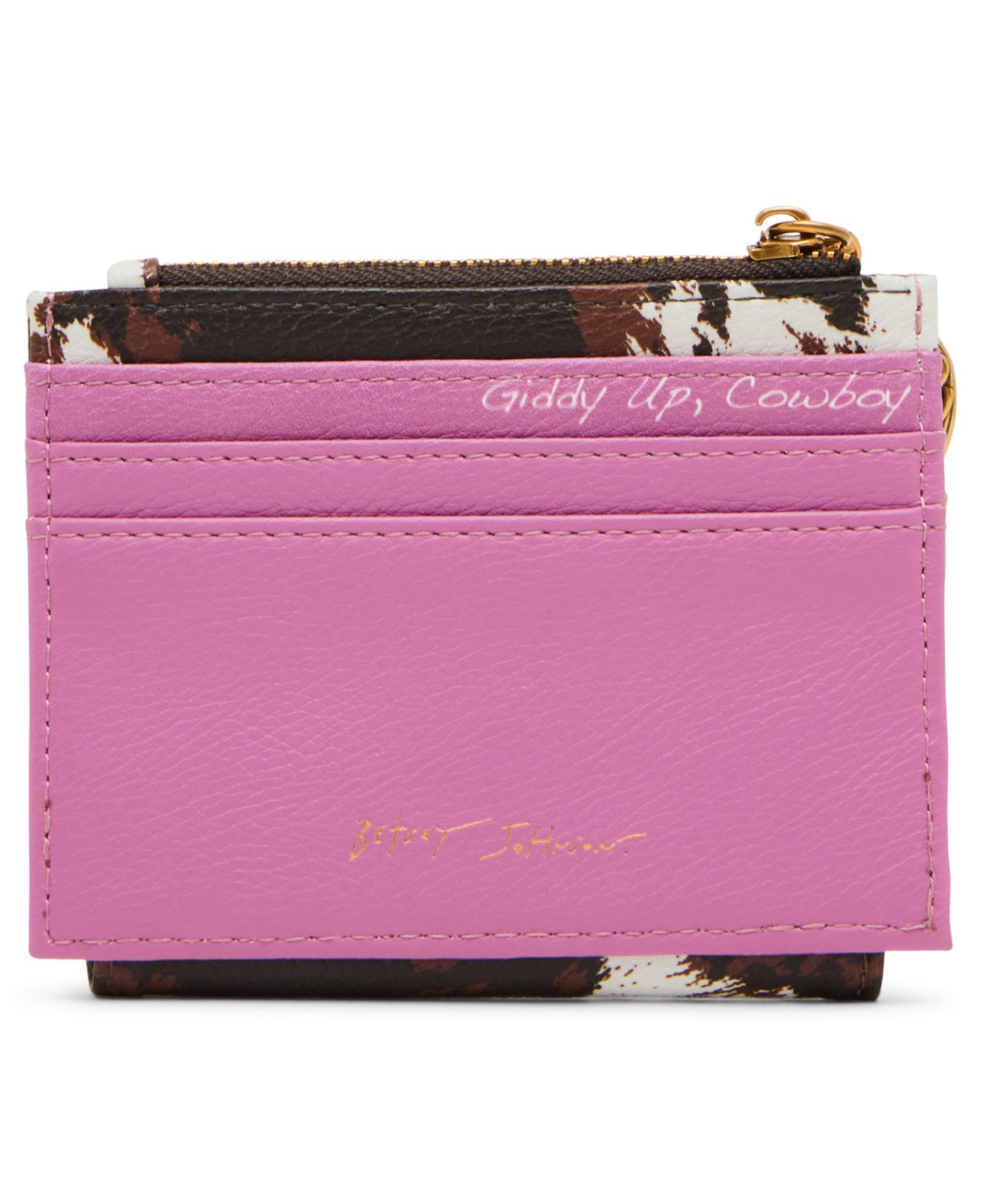 Женский кошелёк Betsey Johnson Sheriff Betsey Mini Wallet, цвет: Розовый / Чёрный — фото 2