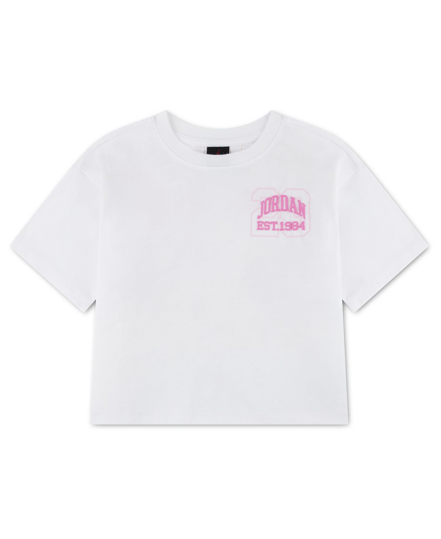 Футболка Jordan Secret Garden Collegiate T-Shirt для девочек, цвет: Белый — фото 1