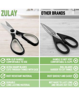 Ultra Sharp Stainless Steel Kitchen Shears With Protective Cover