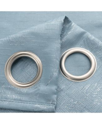 Bexley Foil Jacquard Polyester Window Curtain Grommet Panel 52" x 84"