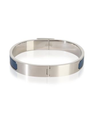Pre-Owned HERMES Matte Jet Bracelet In Bleu Biarritz Bracelet