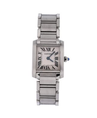 Tank Francaise Quartz Watch in Stainless Steel 20mm