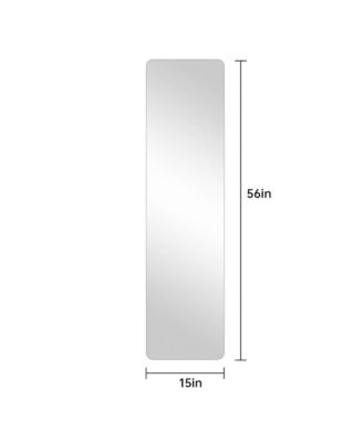 56X15inch Wall-mounted round-angle dressing mirror high-quality 5mm silver mirror explosion-proof glass