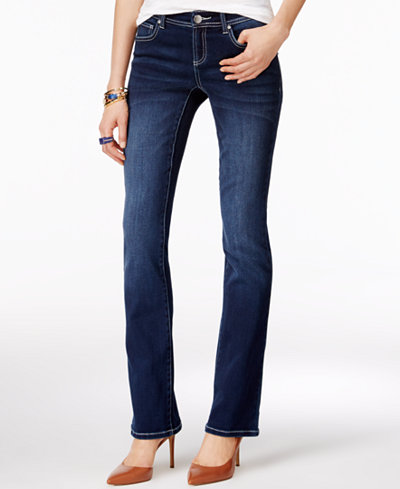 INC International Concepts Petite Spirit Wash Bootcut Jeans, Only at Macy's