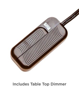 Olsen High  Stripe Ceramic Table Lamp with Dimmer