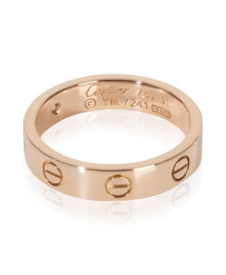 Rose Gold Diamond Small Model Love Ring
