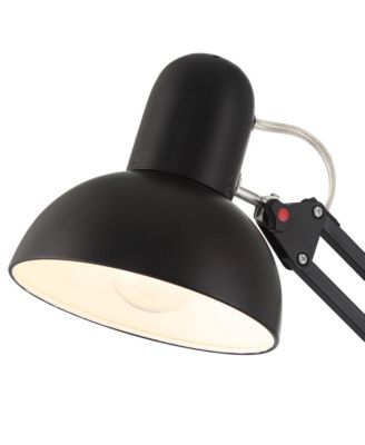 Wyatt 25" High Modern Desk Lamp USB Port Architect Adjustable Height Metal Single Home Office Charging