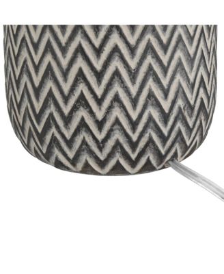 Arizona 27 1/2" Tall Modern Southwestern 3-Way Table Lamps Set of 2 Zig-Zag Finish Living Room Bedroom