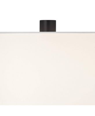 Galaxy 32" Tall Geometric Base Large Modern End Table Lamp Dual USB Ports Metal Living Room Charging