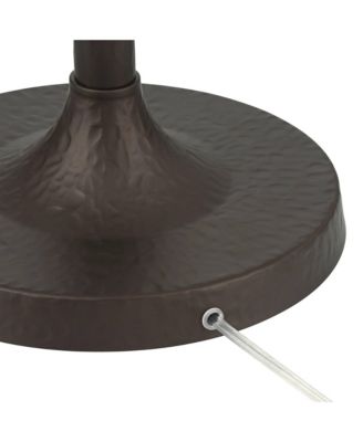 Tucson 71 1/4"H Hammered Bronze Alabaster Glass Torchiere Floor Lamp