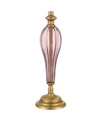 Clarrissa 31 1/2" Tall Fluted Vase Large Traditional End 3-Way Table Lamp  Brass Finish Glass Single Living Room