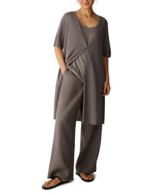 Women's V-Neck Short-Sleeve Cardigan Sweater