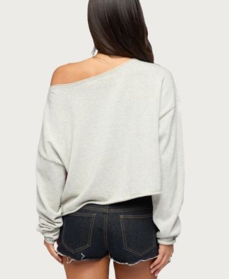 Women's Usa Off Shoulder Sweater