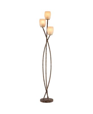 Vierra Trio Farmhouse Rustic 68" Tall Standing Floor Lamp 3-Light Foot Switch
